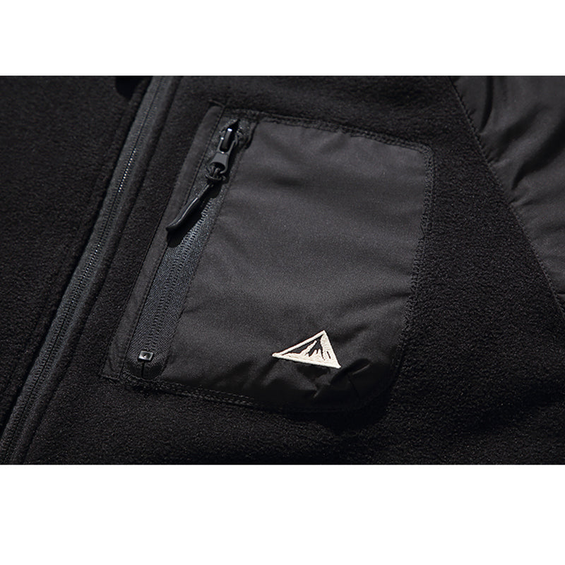 Padded fleece flight jacket