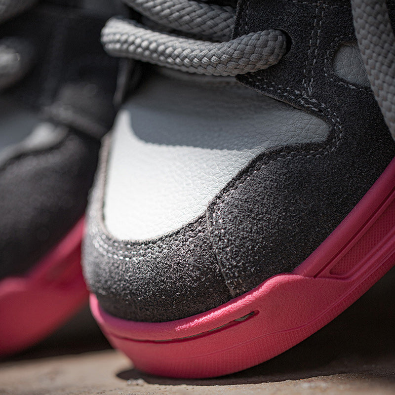 Unique casual color matching thick sole sneakers
