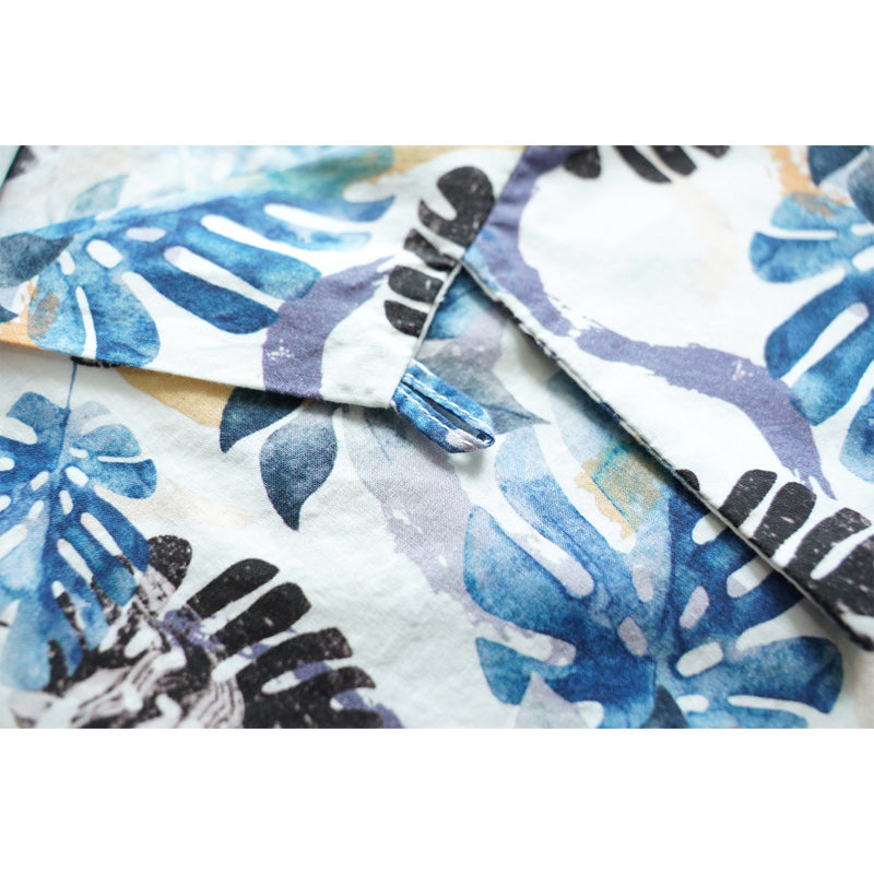 Monstera Print Cuban Shirt