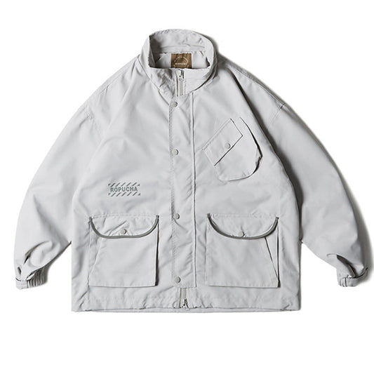 New Spring Collection: Solid Color Multi-Pocket Jacket