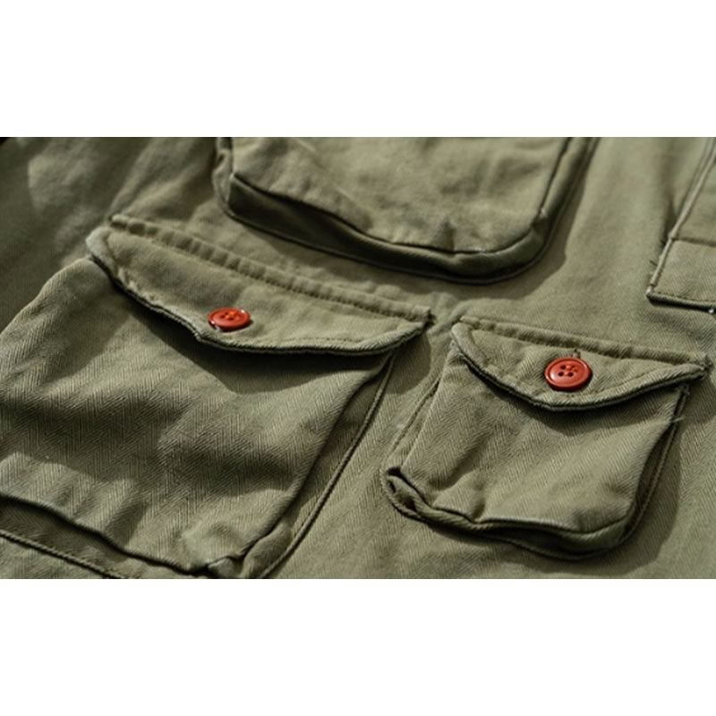m51 light jacketプルオーバー多ポケットシャツ