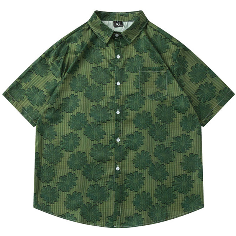 New for summer: Aloha print short-sleeved shirt