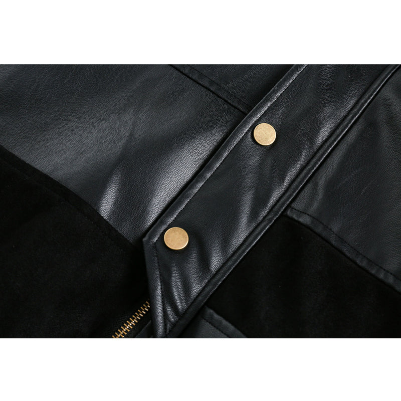 Vintage functional coat with stand collar and loose fit. Casual jacket.