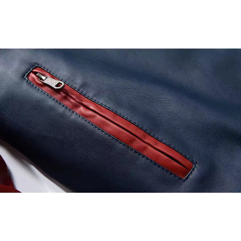 Men's stadium jumper splicing