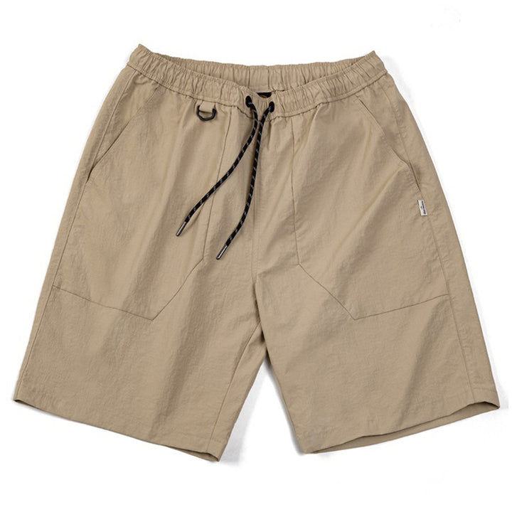 Wrinkle-finish lightweight quick-drying shorts
