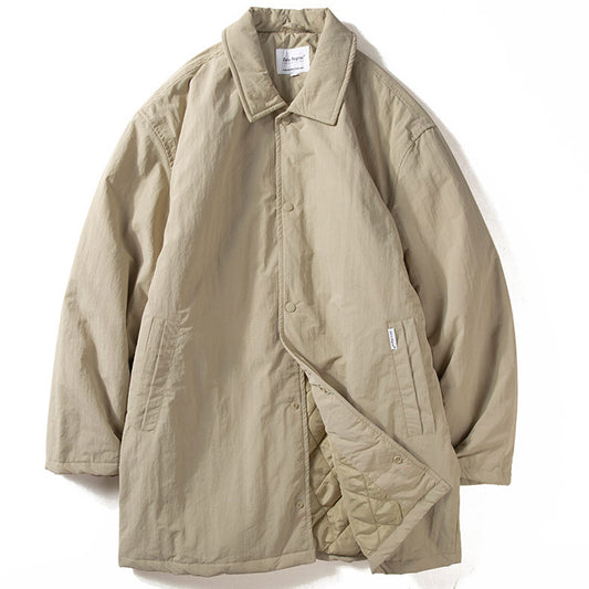 Retro Fold-over Collar Down Jacket Cityboy Coat