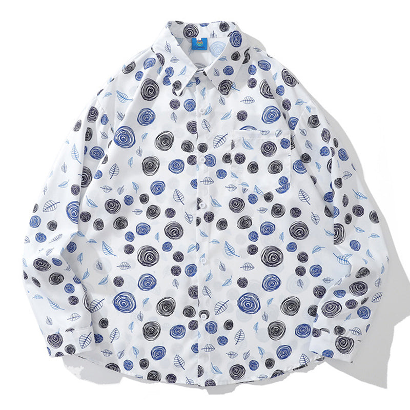 Spring New Line Print Shirt