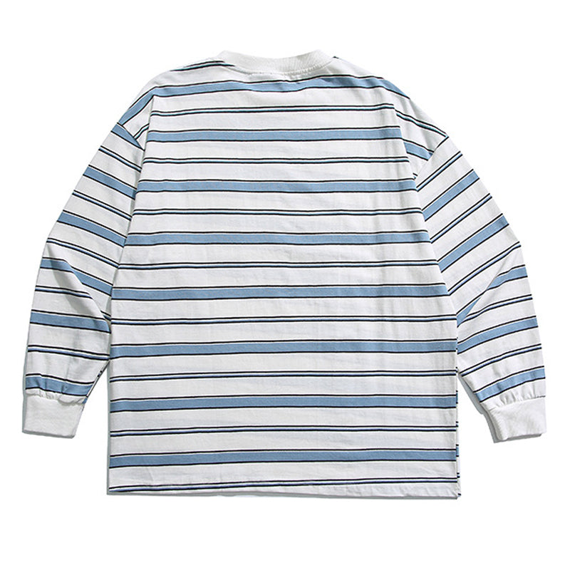 Classic striped long-sleeved t-shirt