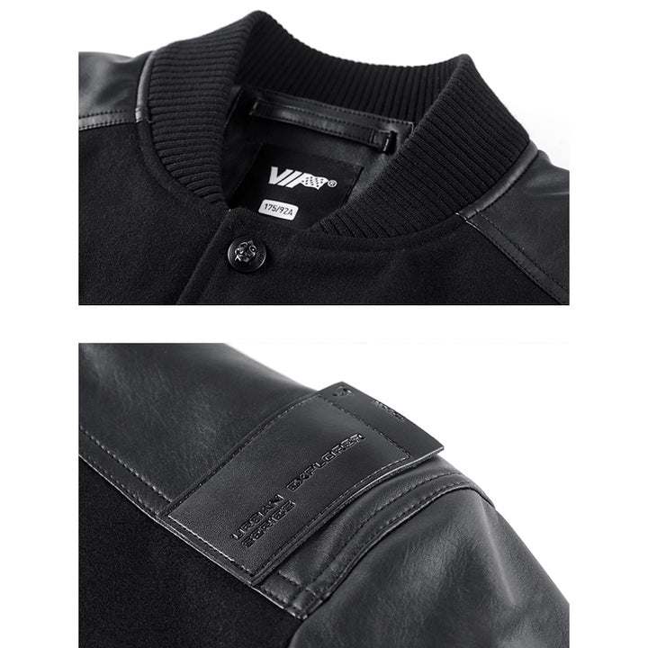 "Ninja darts" pattern embroidery Wool blend function award jacket