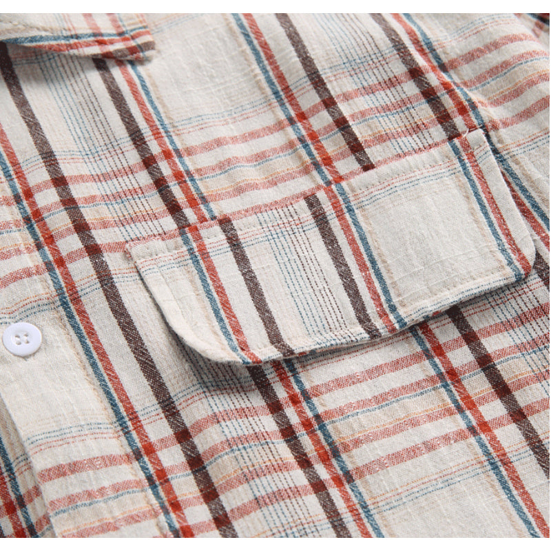 New summer multi-pocket short-sleeved work shirt
