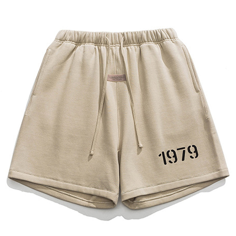 Military print sweat shorts
