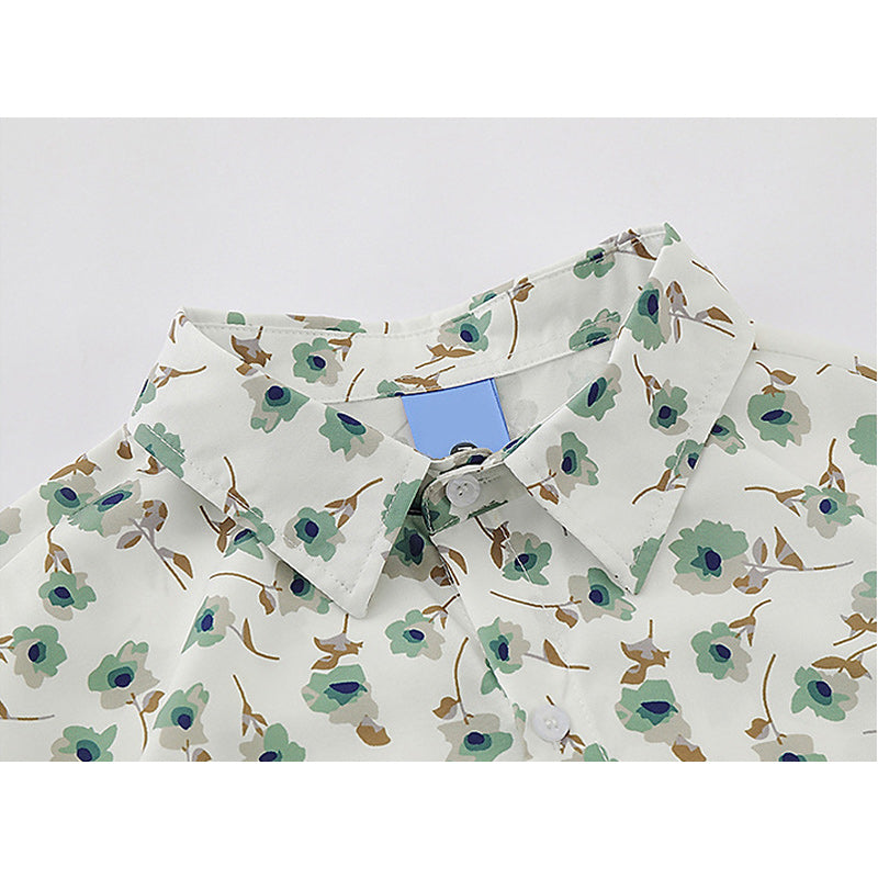 Retro Floral Hawaiian Short Sleeve Shirt