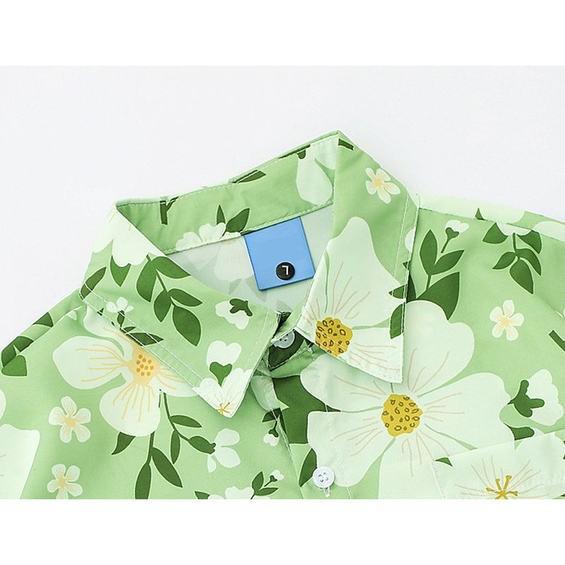 New for summer: Aloha print short-sleeved shirt