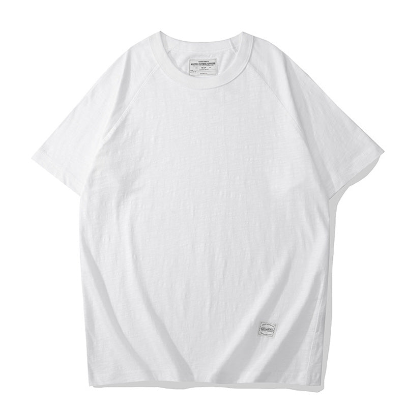 Simple, plain, easy-to-match short-sleeved T-shirt in five colors