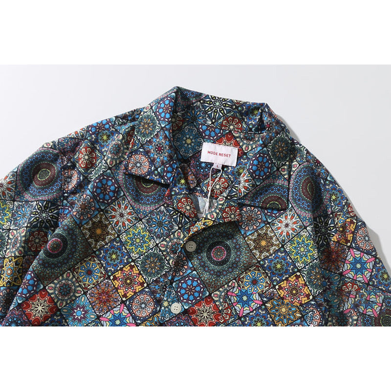 Hawaii "Summer Kaleidoscope" All-Over Print Aloha Shirt