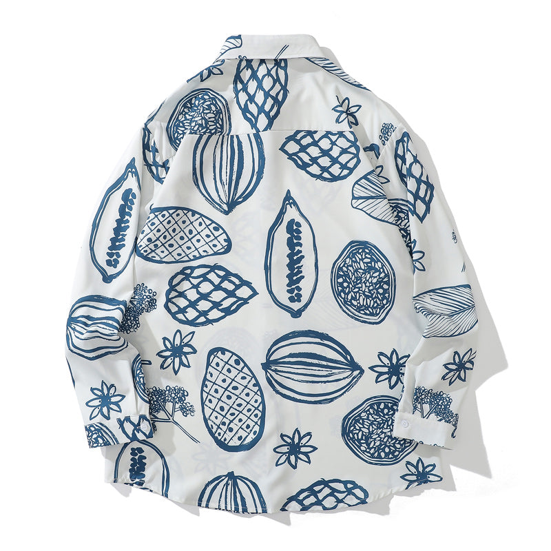 Autumn New Fashion Print Long Sleeve Shirt