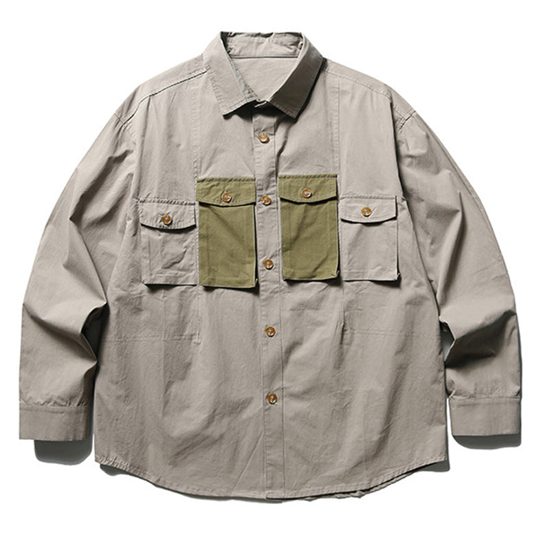 New Spring Color-Changing Pocket Shirt