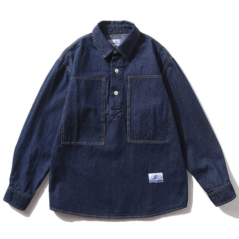 USARMY Military Denim Pullover Shirt