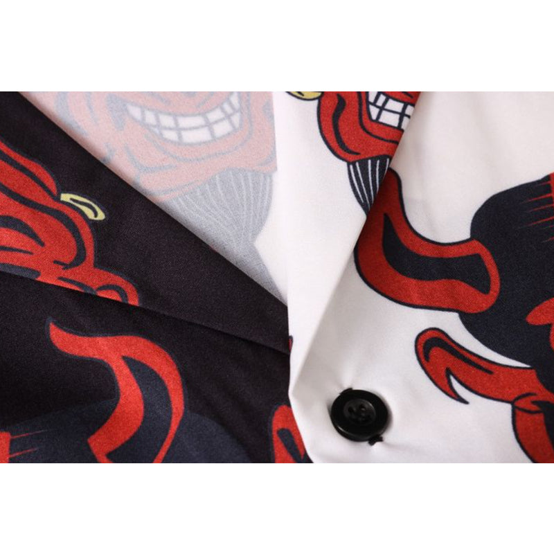 New for summer: Devil print short sleeve shirt