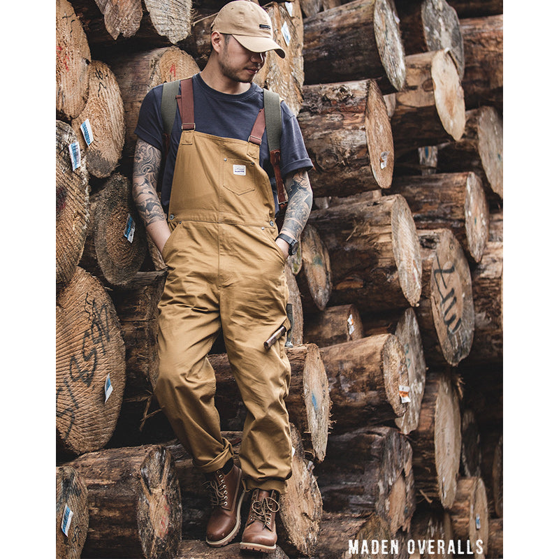 American casual work style overalls