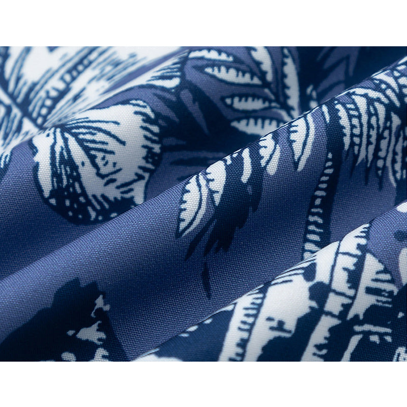 Hawaiian print floral all-over short-sleeved shirt