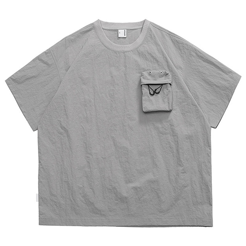 Lightweight, water-repellent, 3D pocket functional T-shirt