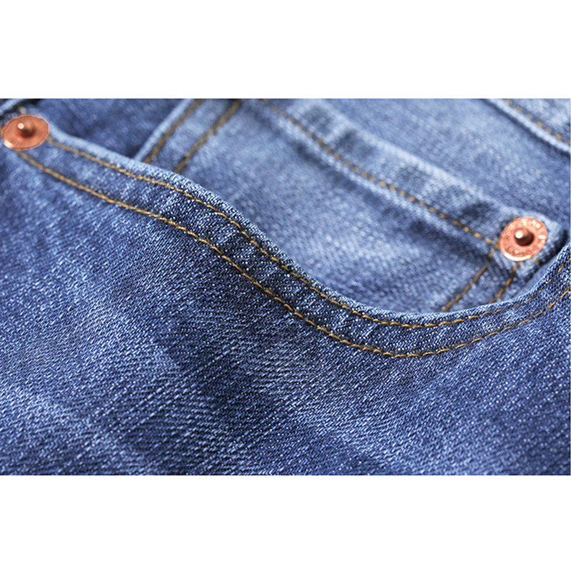Distressed Stretch Wash Vintage Denim Pants