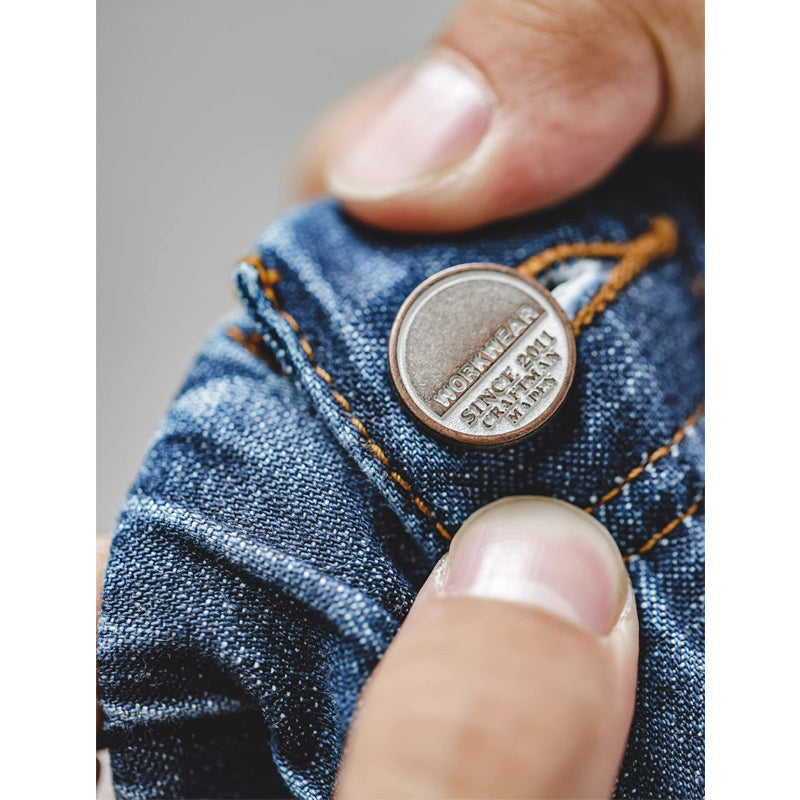 American Casual Washed Wide Denim Pants