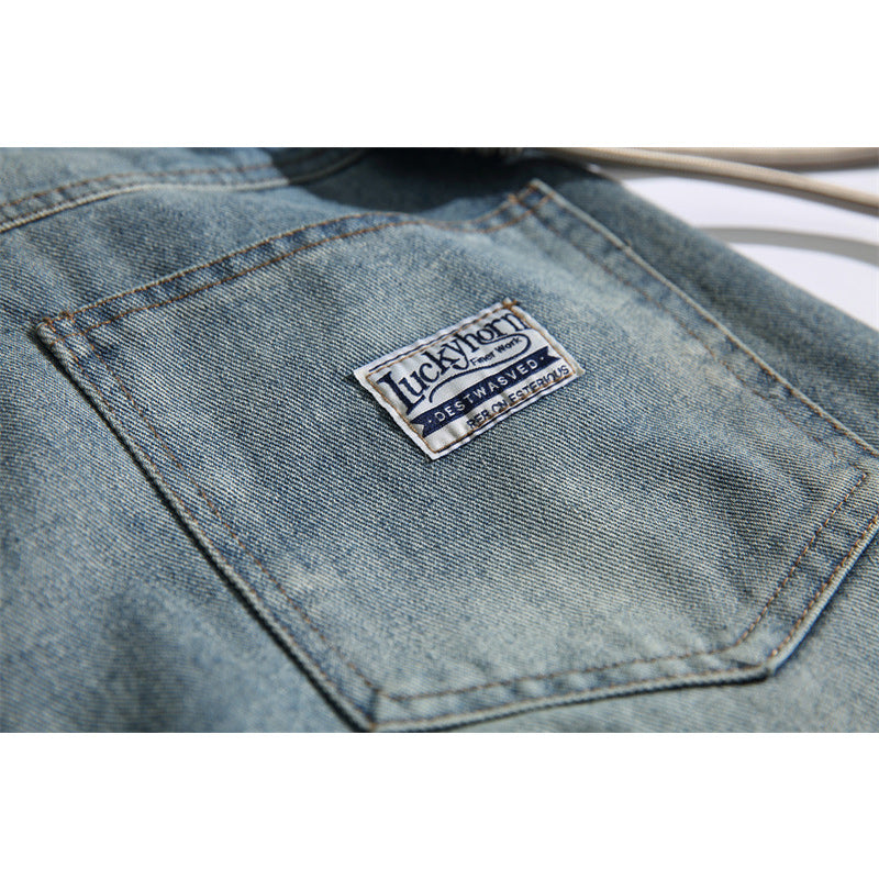 cityboy removable strap washable denim pants