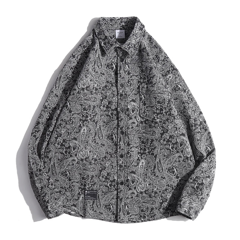 Ethnic Paisley Print Drop Shoulder Shirt