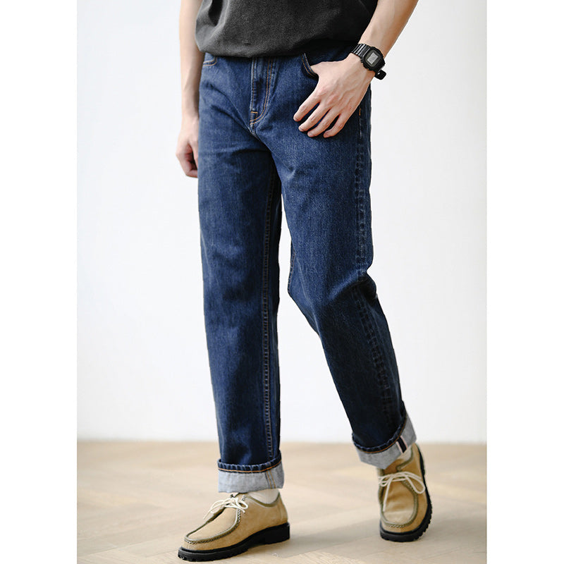 American Retro Straight Denim Pants