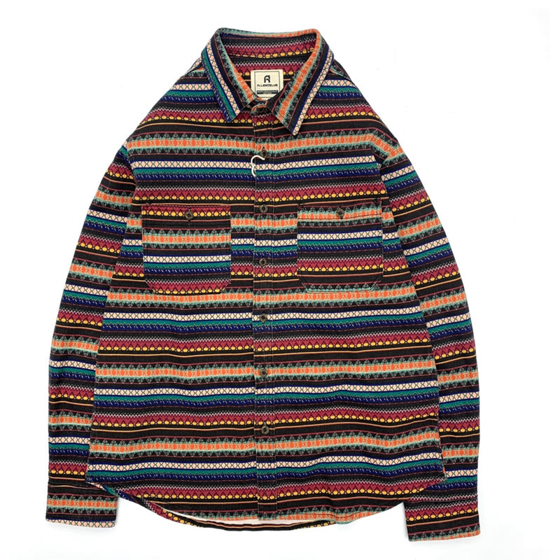 New for Spring: Vintage Ethnic Striped Shirt