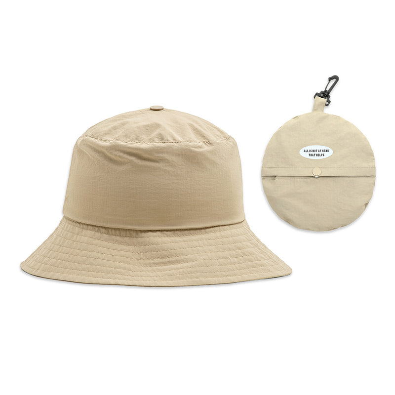 2-way foldable nylon bucket hat