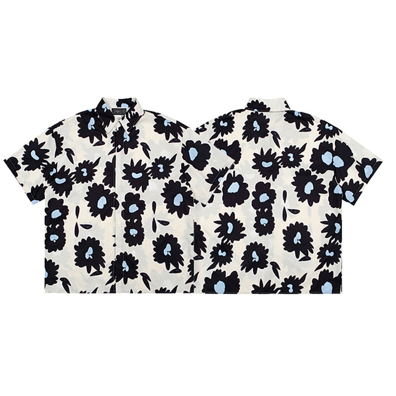 New for summer: Aloha print short-sleeved shirt
