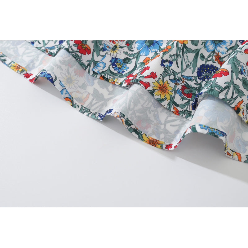 "Beautiful Flowers" Autumn Long Sleeve Print Shirt
