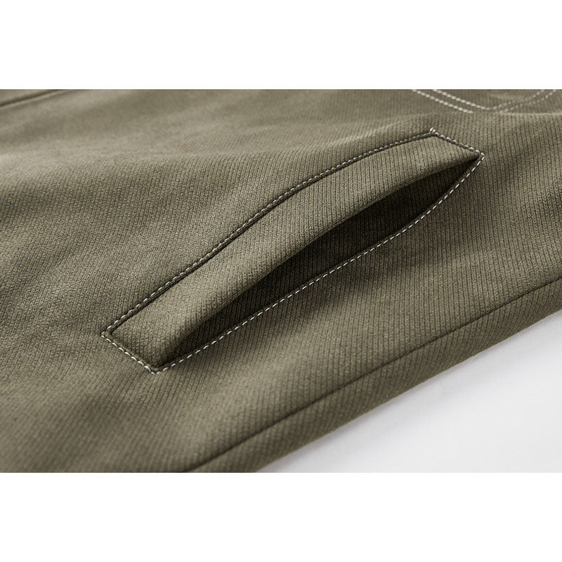 Suede PU switching skipper jacket