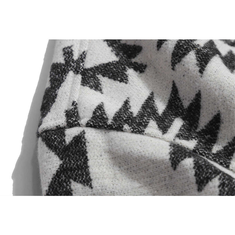 One-tone NAVAJO all-over print wool-blend tweed overshirt