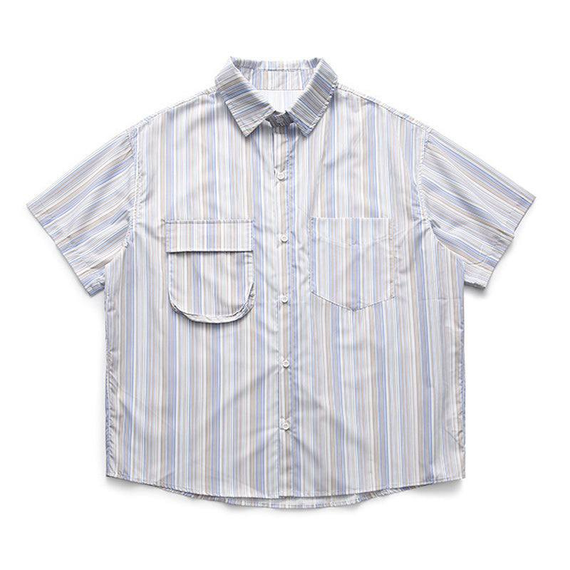 Pocket Stripe Short Sleeve Shirt
