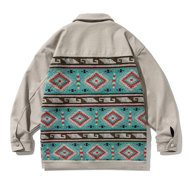 Ethnic NAVAJO patterned autumn jacket