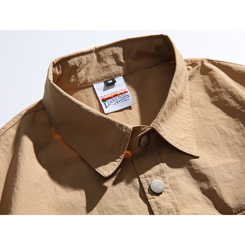 New Spring Collection: Solid Color Overalls with Multi-Pocket Long Sleeve Shirt