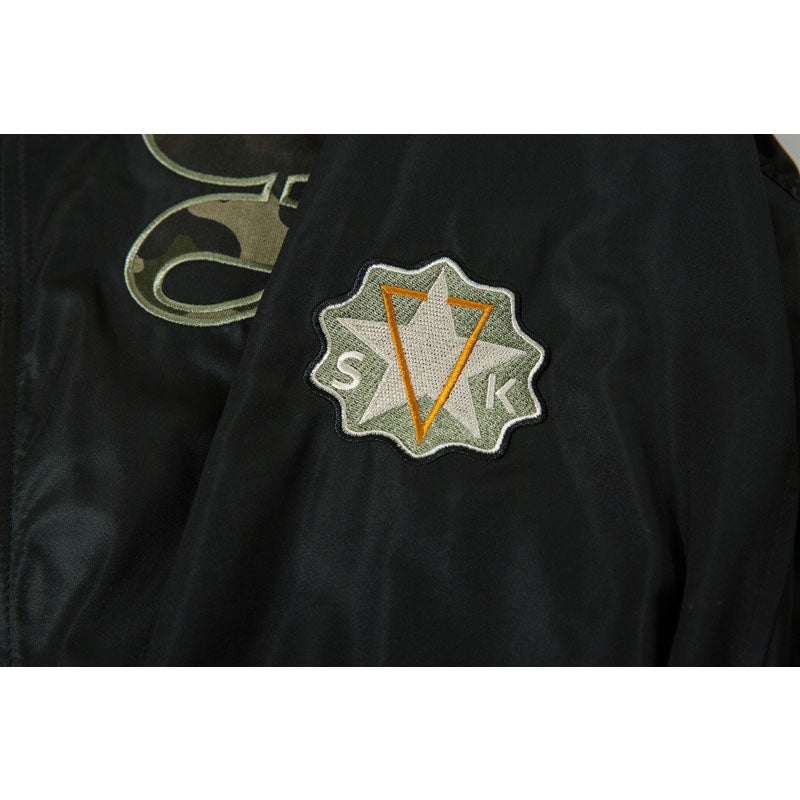 American casual embroidered alphabet flight jacket