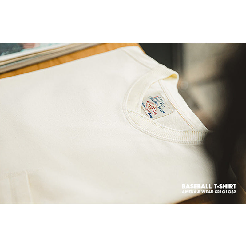 Vintage baseball collar T-shirt