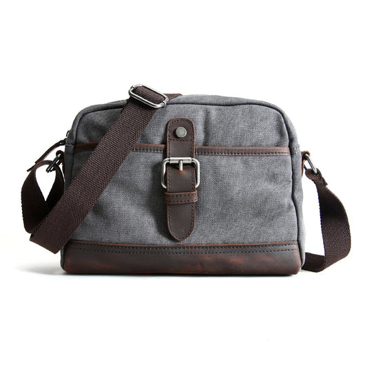 Vintage Leather Men's Retro Large Capacity Crossbody Bag