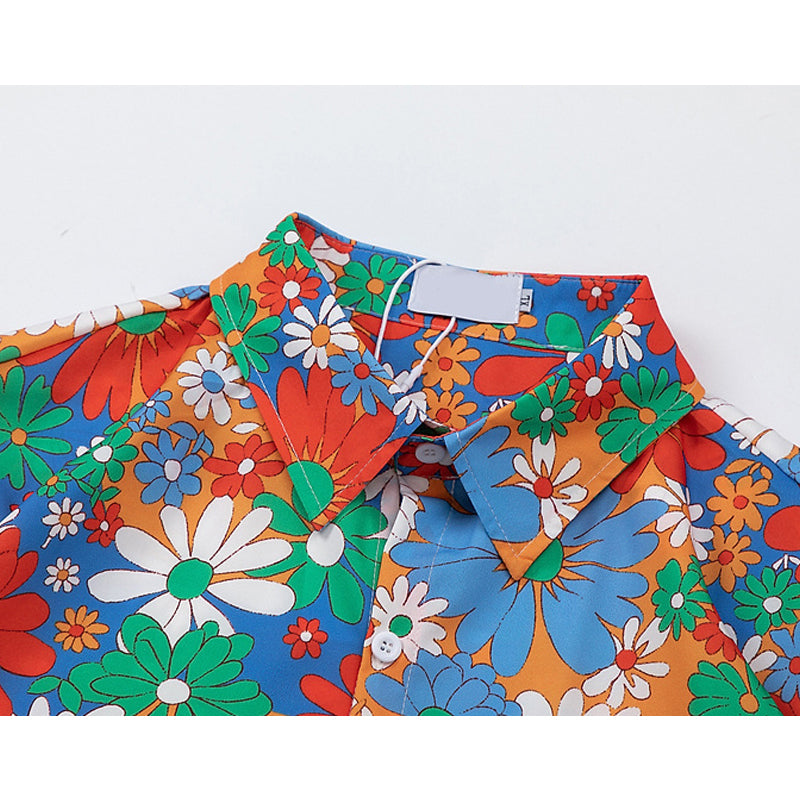 New for summer: ALOHA floral print short-sleeved shirt