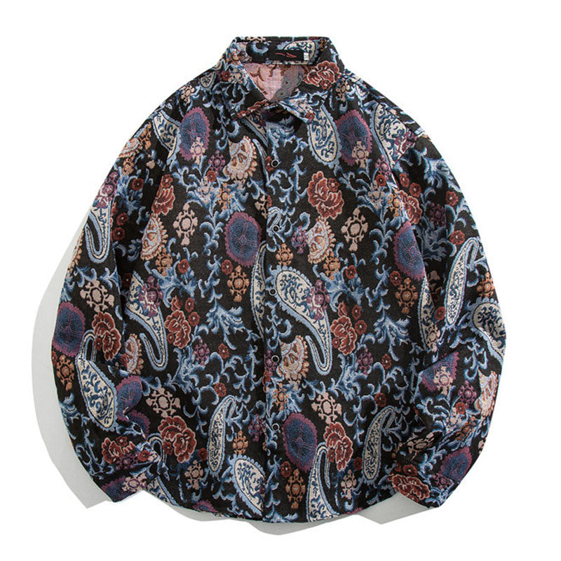 Geometric ethnic vintage bohemian shirt