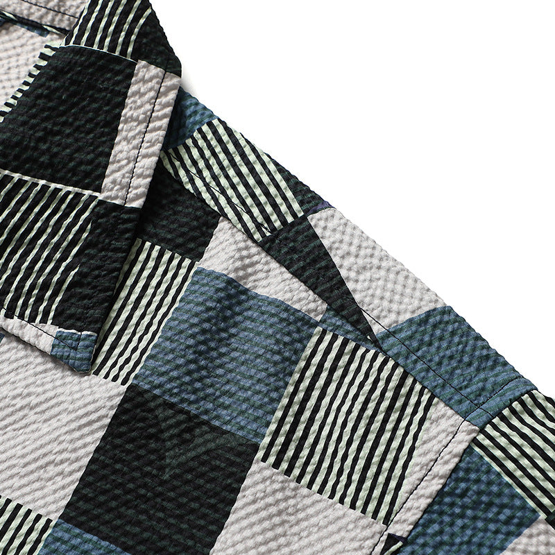 New Summer Check Classic Short Sleeve Shirt