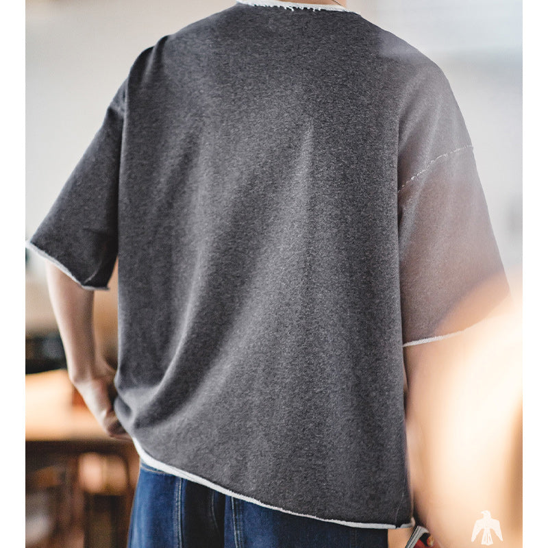 Heavyweight reversible ptarmigan print T-shirt