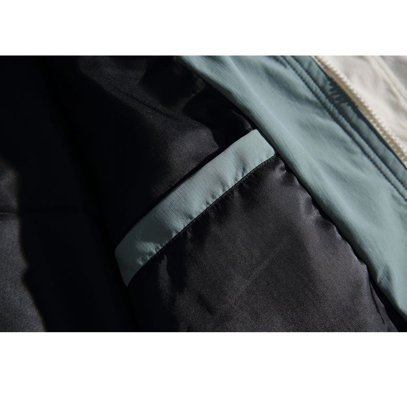 Hooded cargo jacket with switch