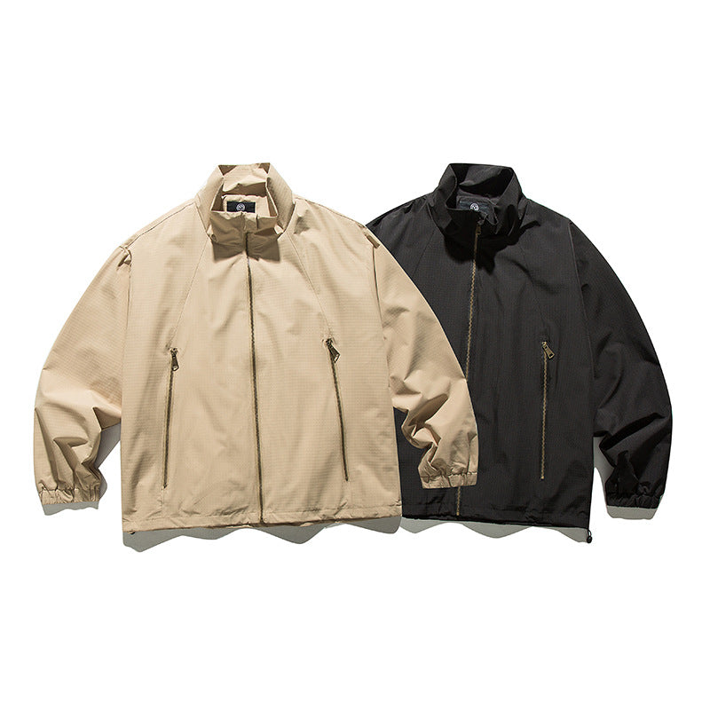 単品購入可 折り襟 無地 ジャケット+無地カーゴパンツ 2点セット