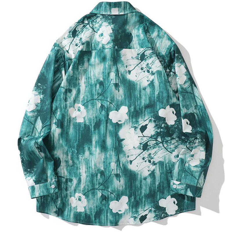 New Spring Floral Print Shirt